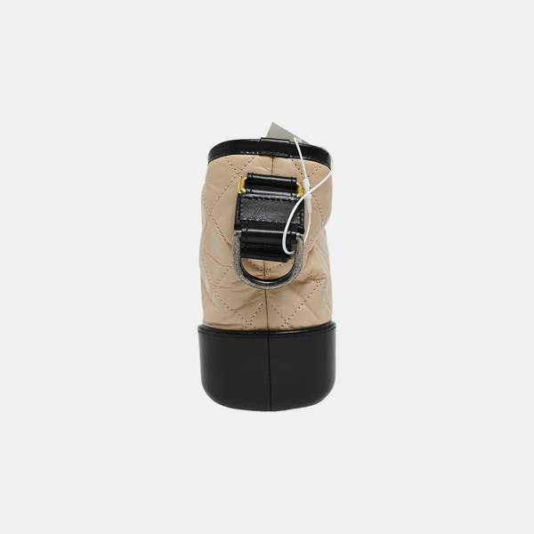 Authenticated pre-owned  GABRIELLE Small Quilted Calfskin Beige - Shoulder Bag at Looply