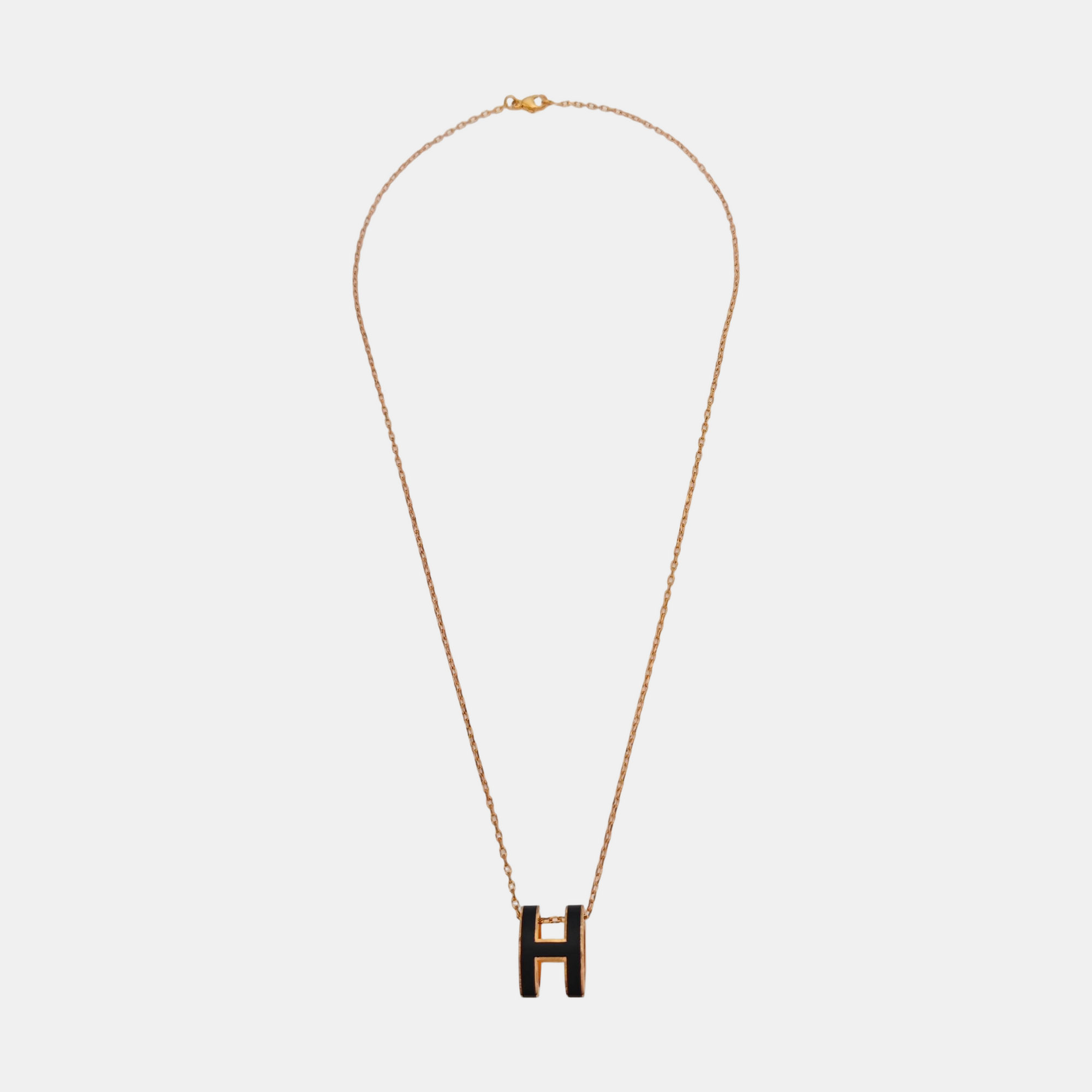 Pop H Metal Rose Gold Necklace
