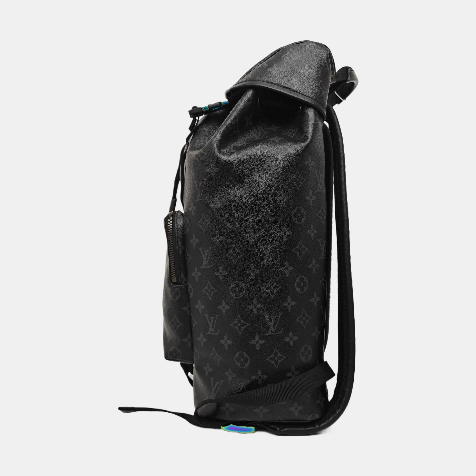 Coated Canvas Backpack Black