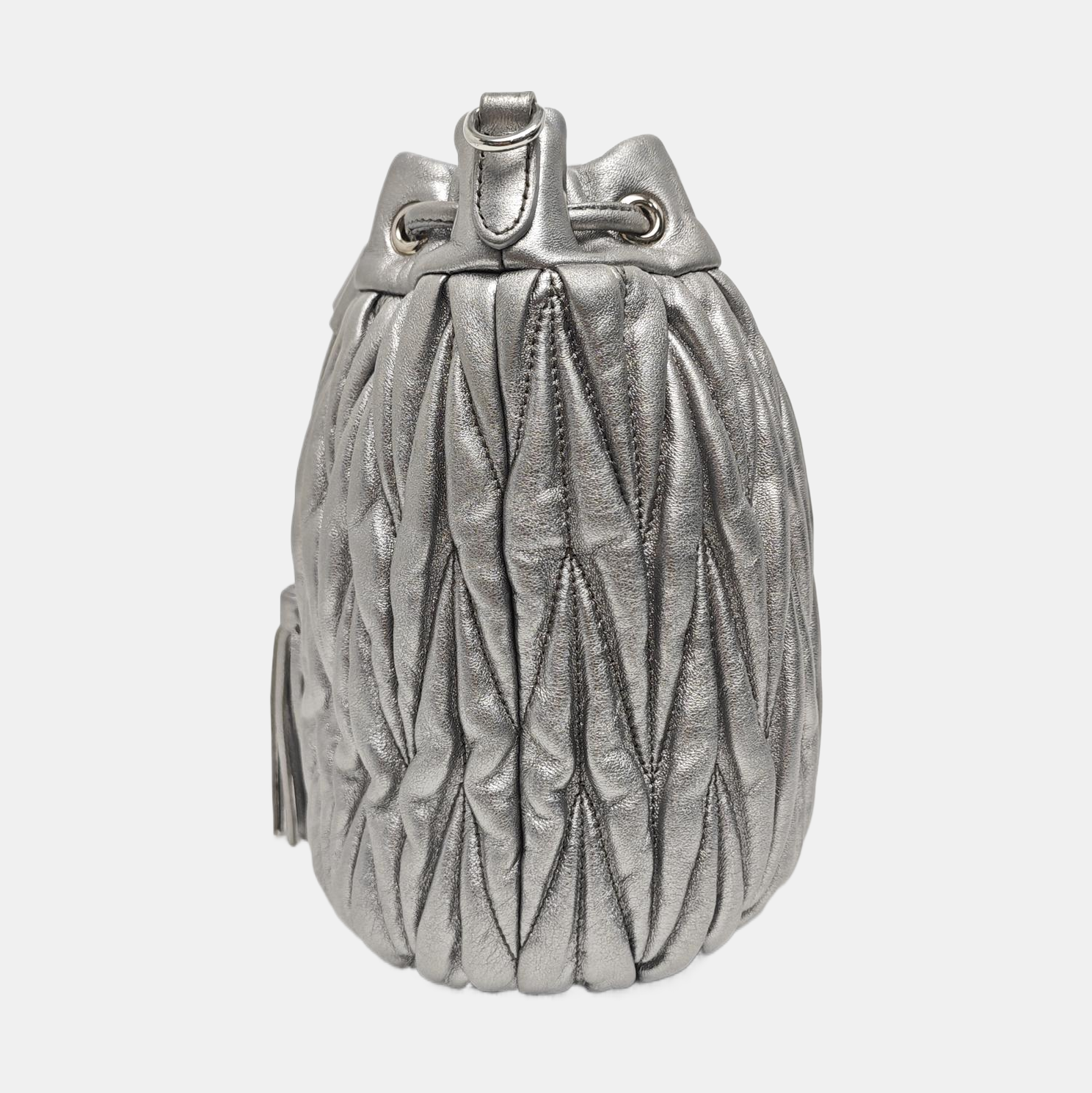 Matelassé Quilted Lambskin Silver