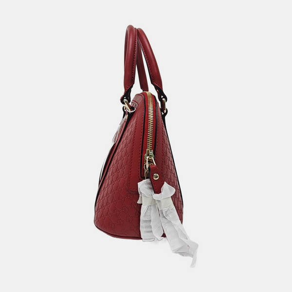 Microguccissima Monogram Calfskin Red