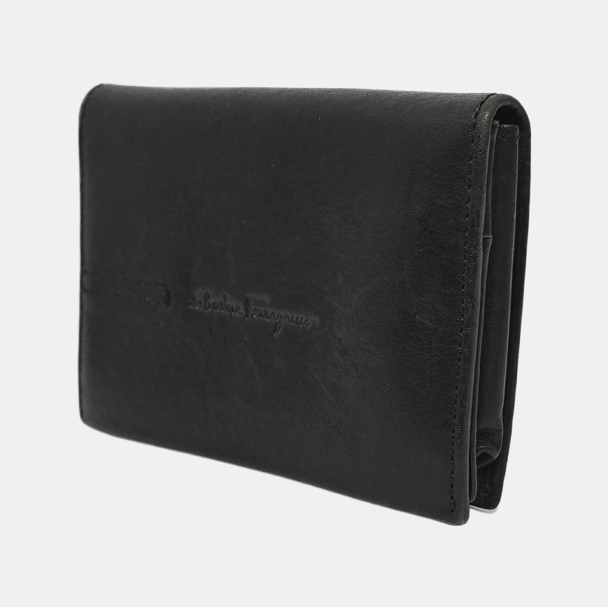Calfskin Card Holder Black