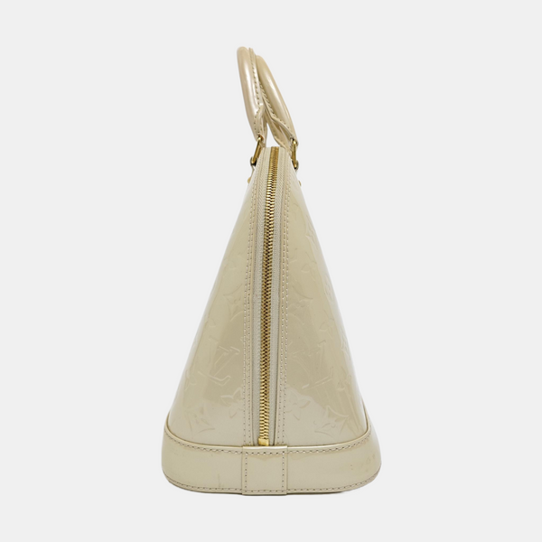 ALMA PM Patent Leather Beige