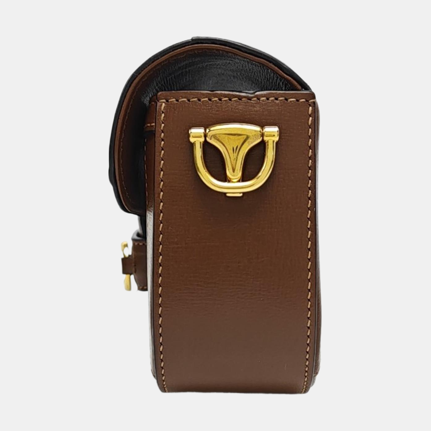Horsebit 1955 Medium Monogram Coated Canvas Black