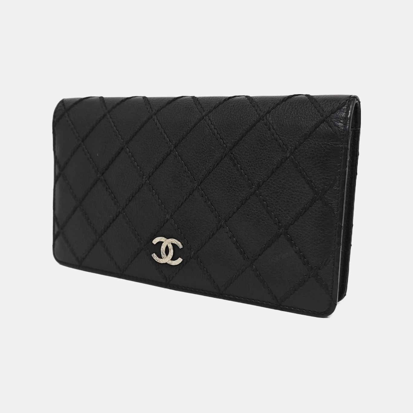 CLASSIC FLAP Mini Quilted Calfskin Black Wallet
