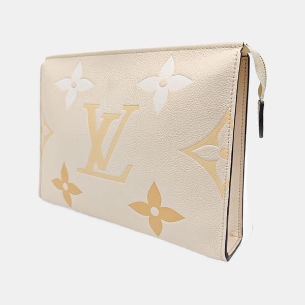 TOILET POCKET 26 Calfskin Beige