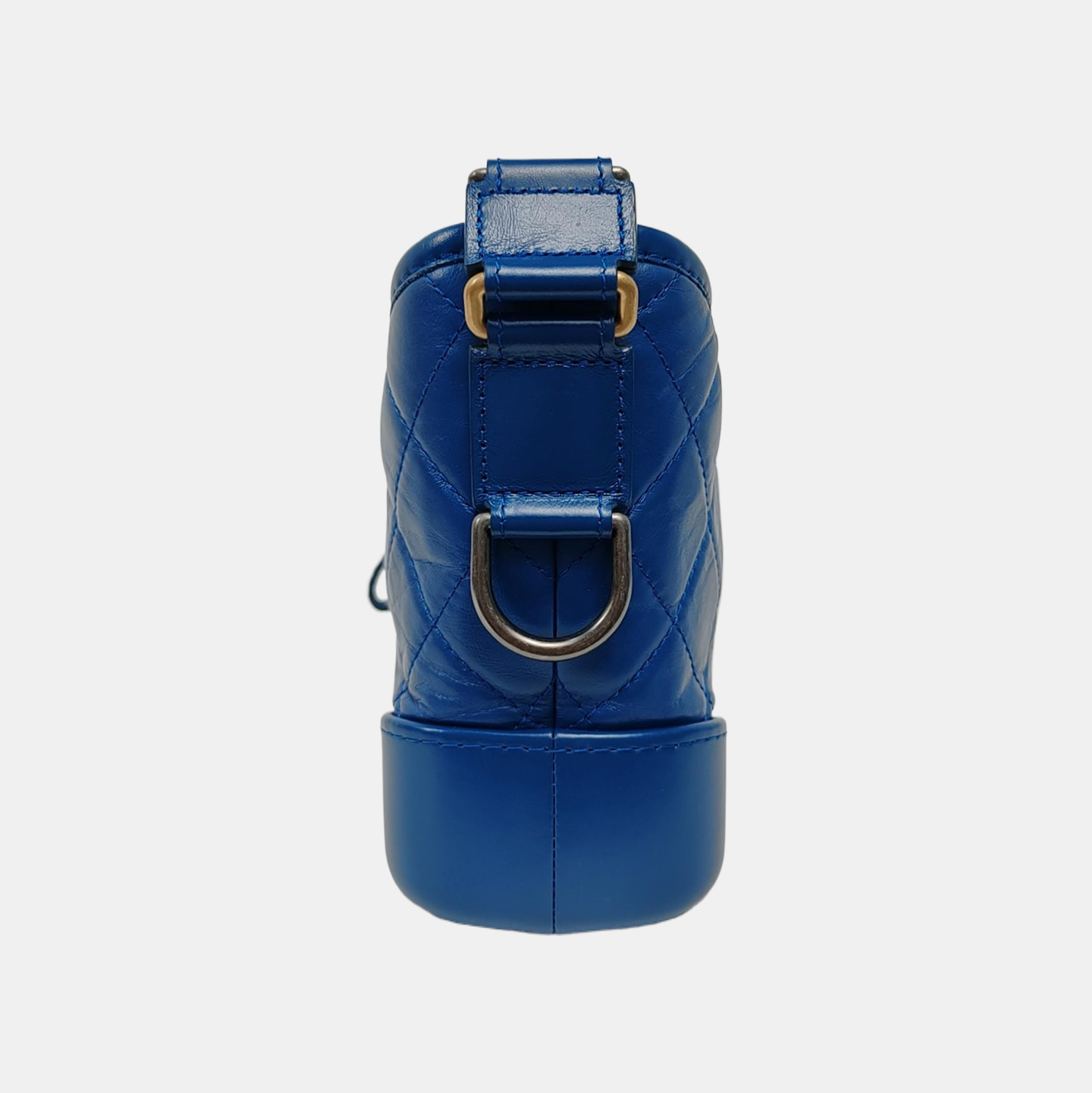 Authenticated pre-owned  GABRIELLE Small Quilted Calfskin Blue - Shoulder Bag at Looply