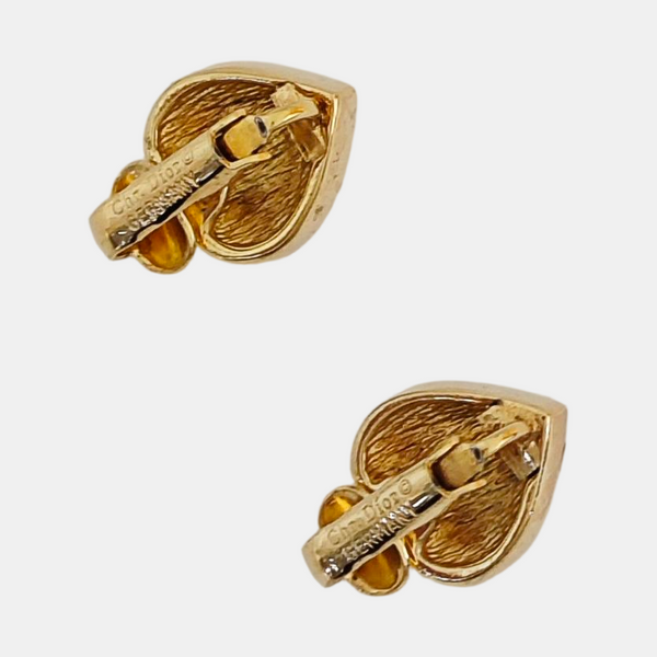 Metal Gold Clip On Earrings