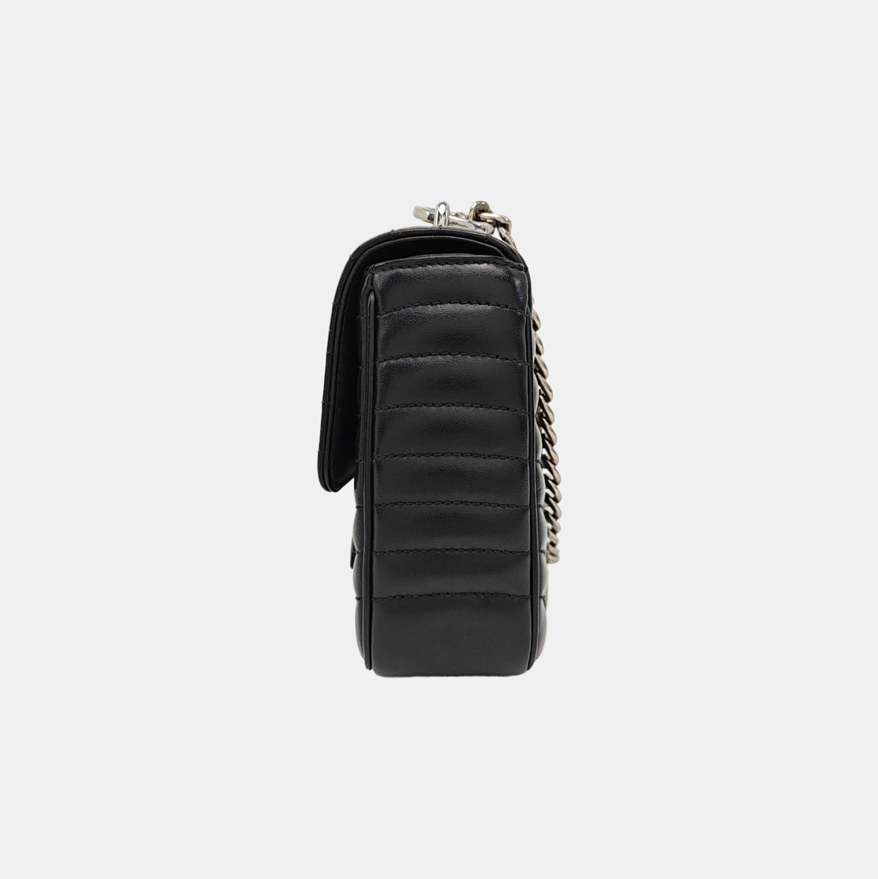 Diagramme Medium Quilted Calfskin Black
