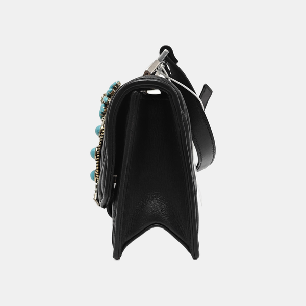Miu Lady Quilted Lambskin Black