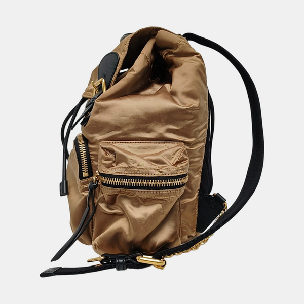 The Rucksack Medium Nylon Gold