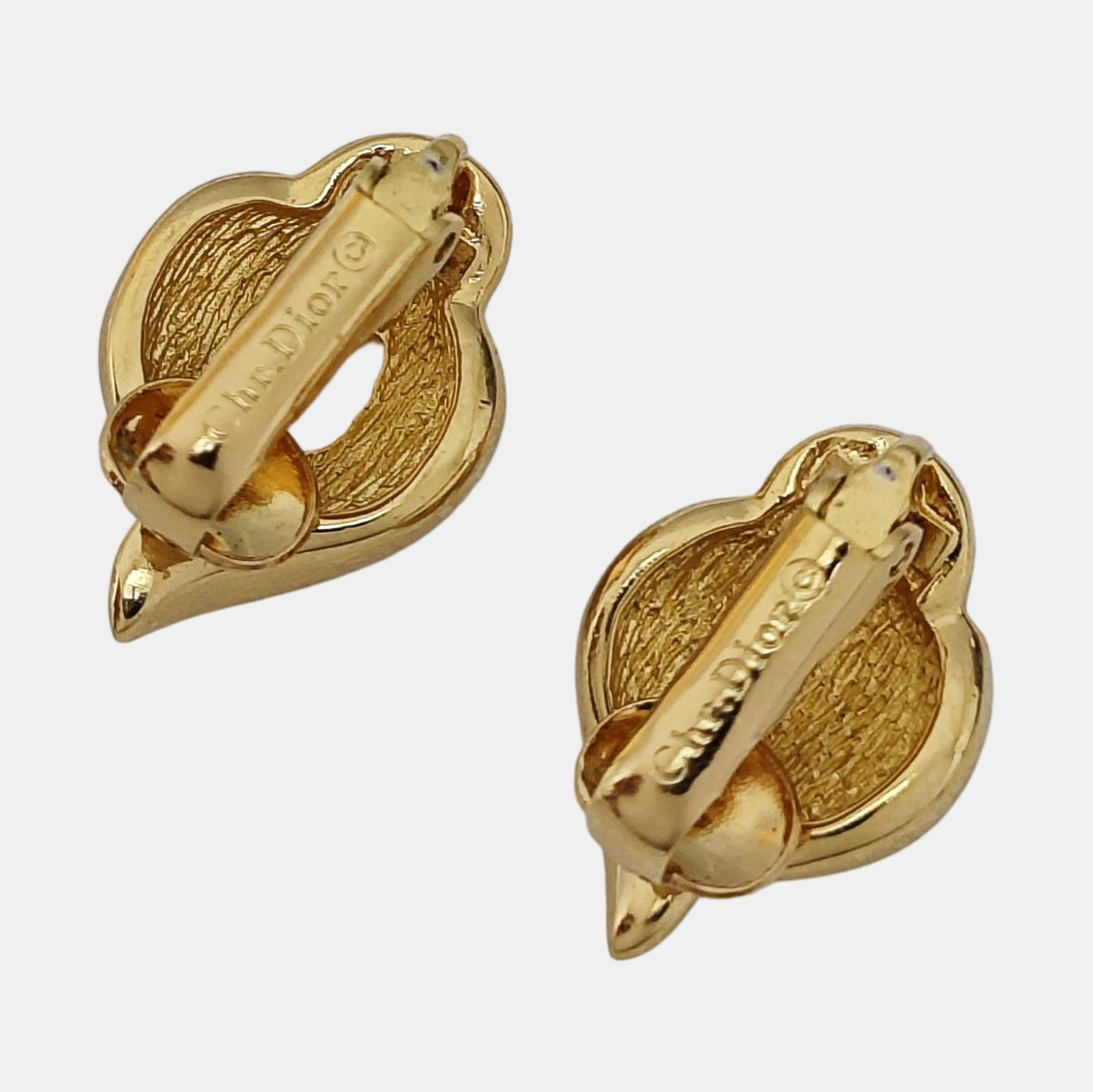 Metal Gold Clip On Earrings