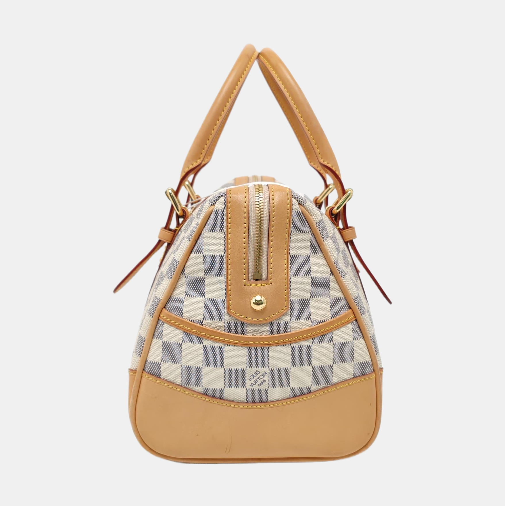 BERKELEY Damier Azur Coated Canvas White