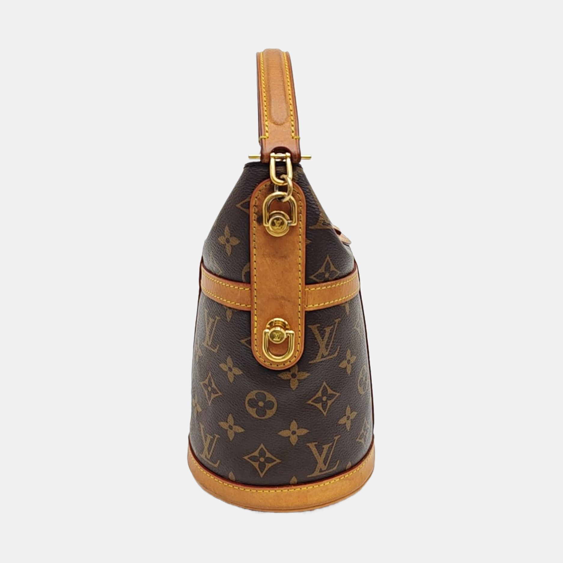 DUFFLE Monogram Coated Canvas Brown