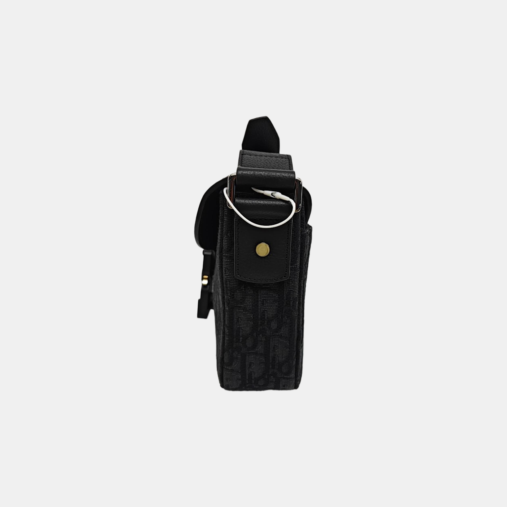 Saddle Small Oblique Canvas Black