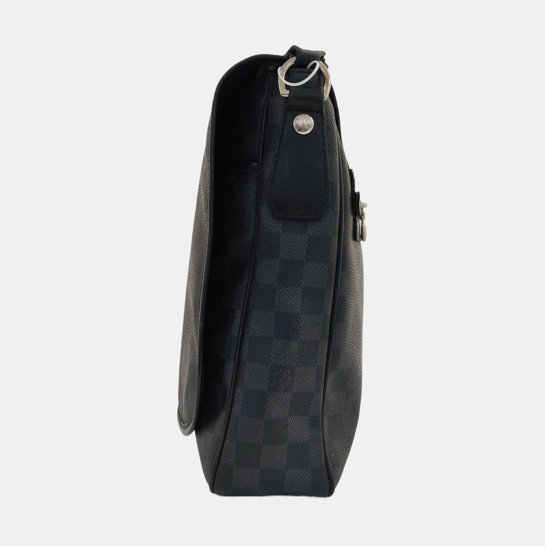 DANIEL Damier Graphite Coated Canvas Gray