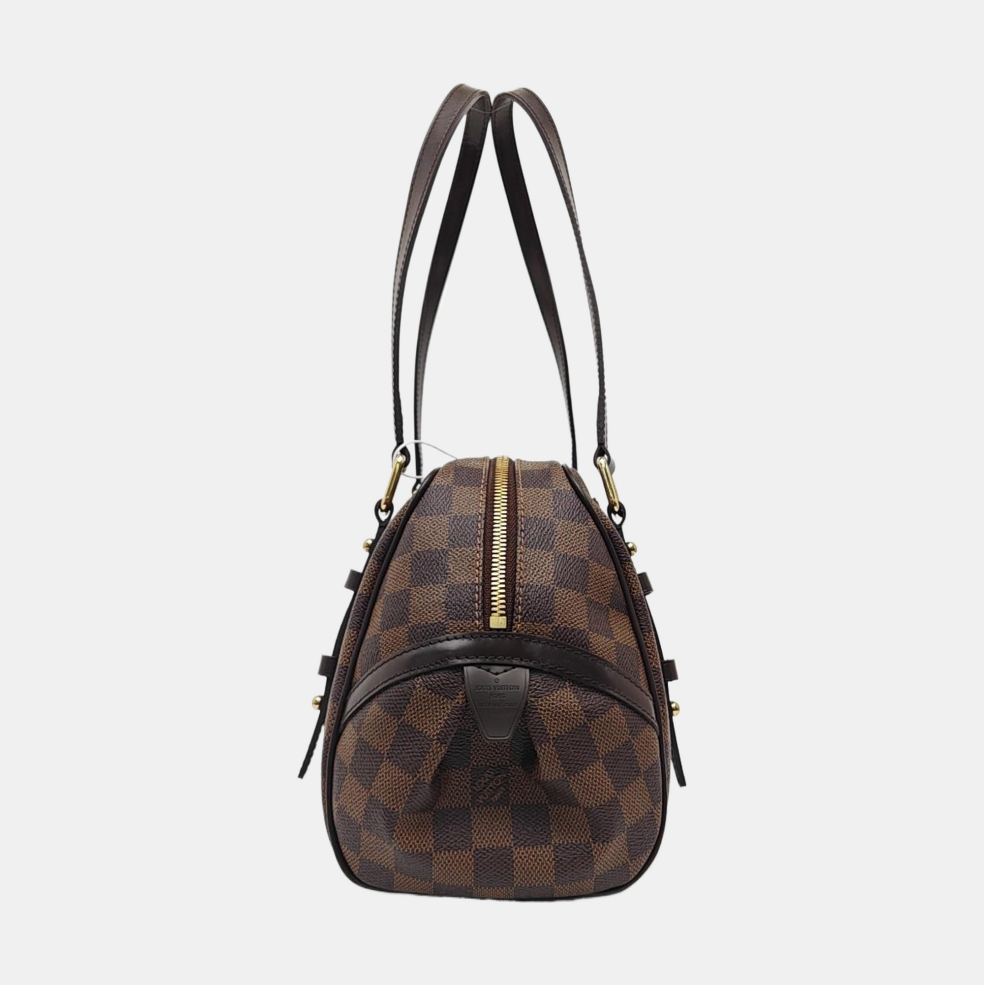 RIVINGTON PM Damier Ebene Coated Canvas Brown