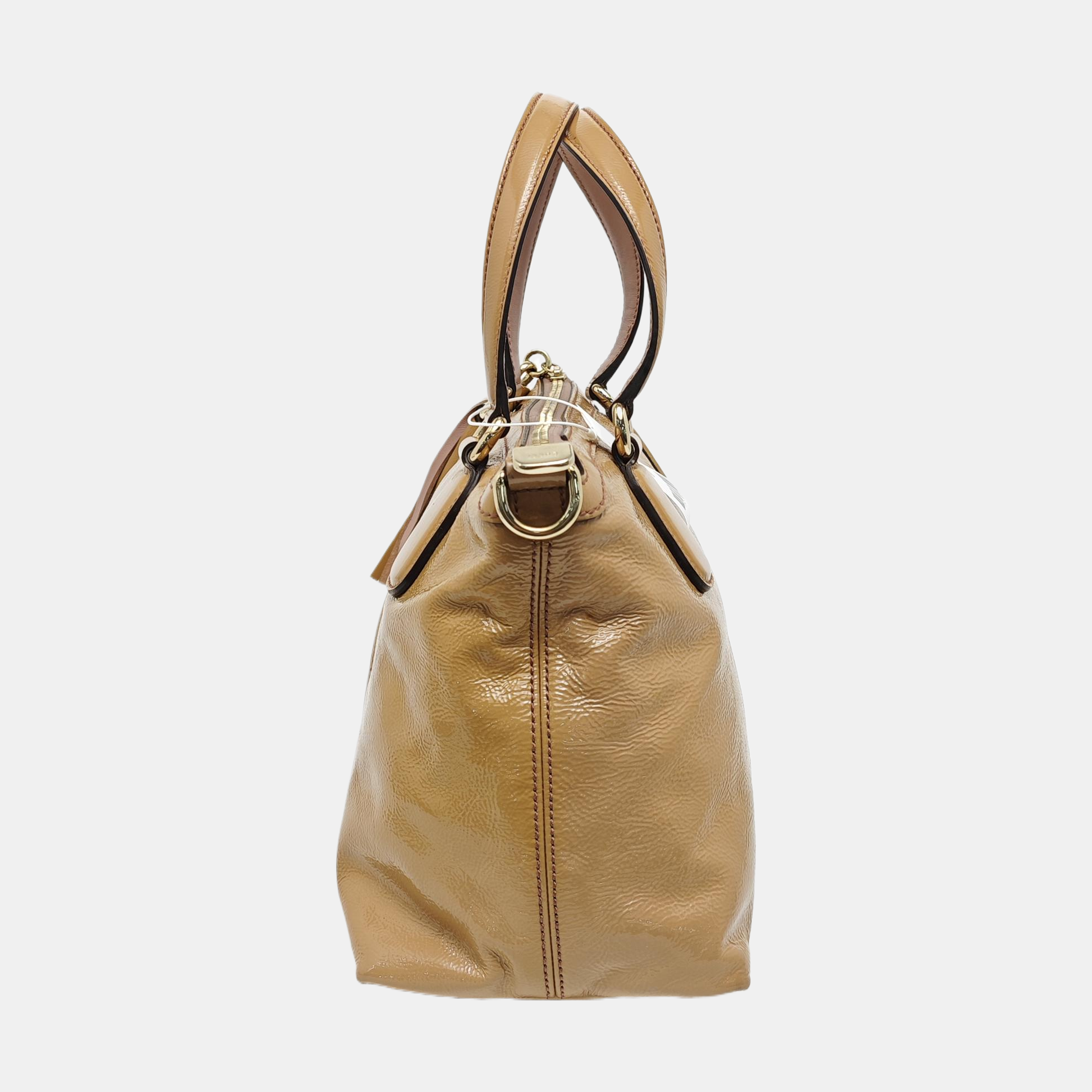 Authenticated pre-owned  Soho Small Patent Leather Beige - Tote Bag at Looply
