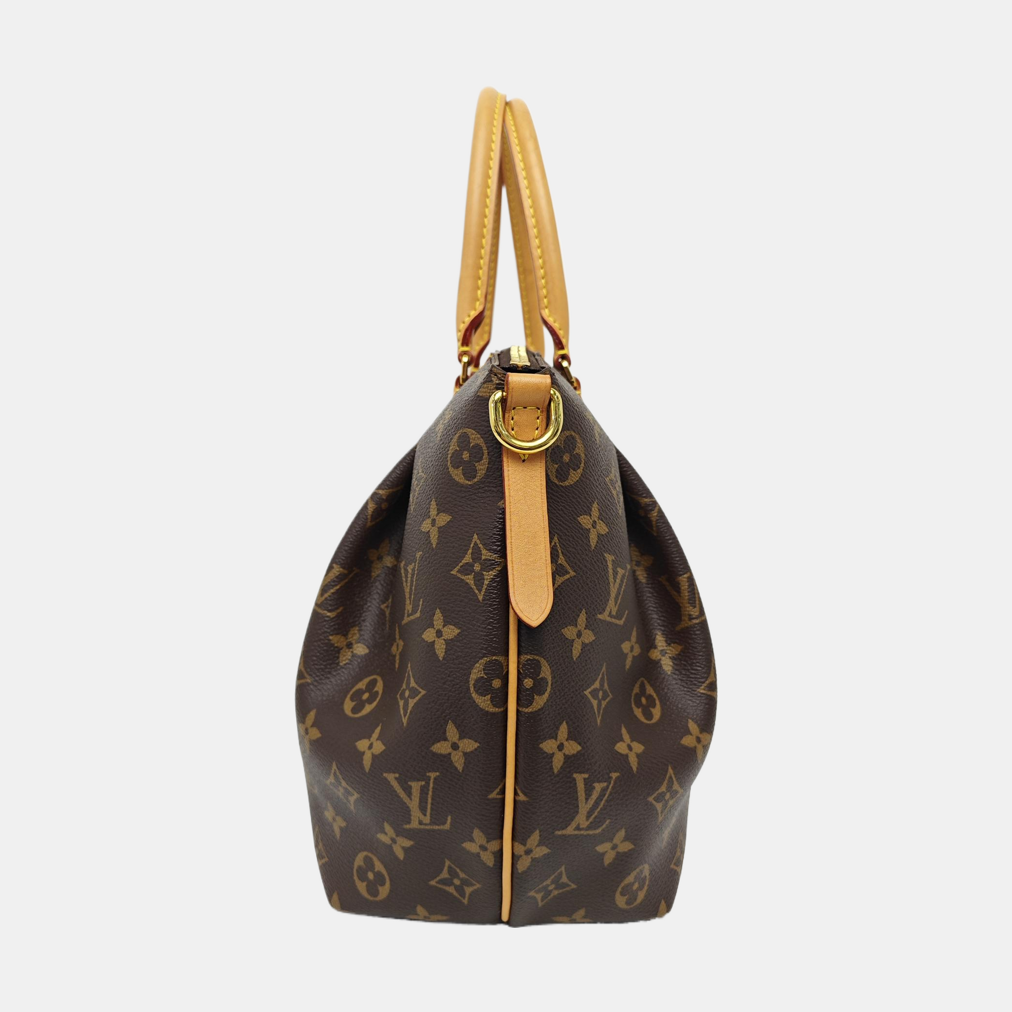 TURENNE MM Monogram Coated Canvas Brown