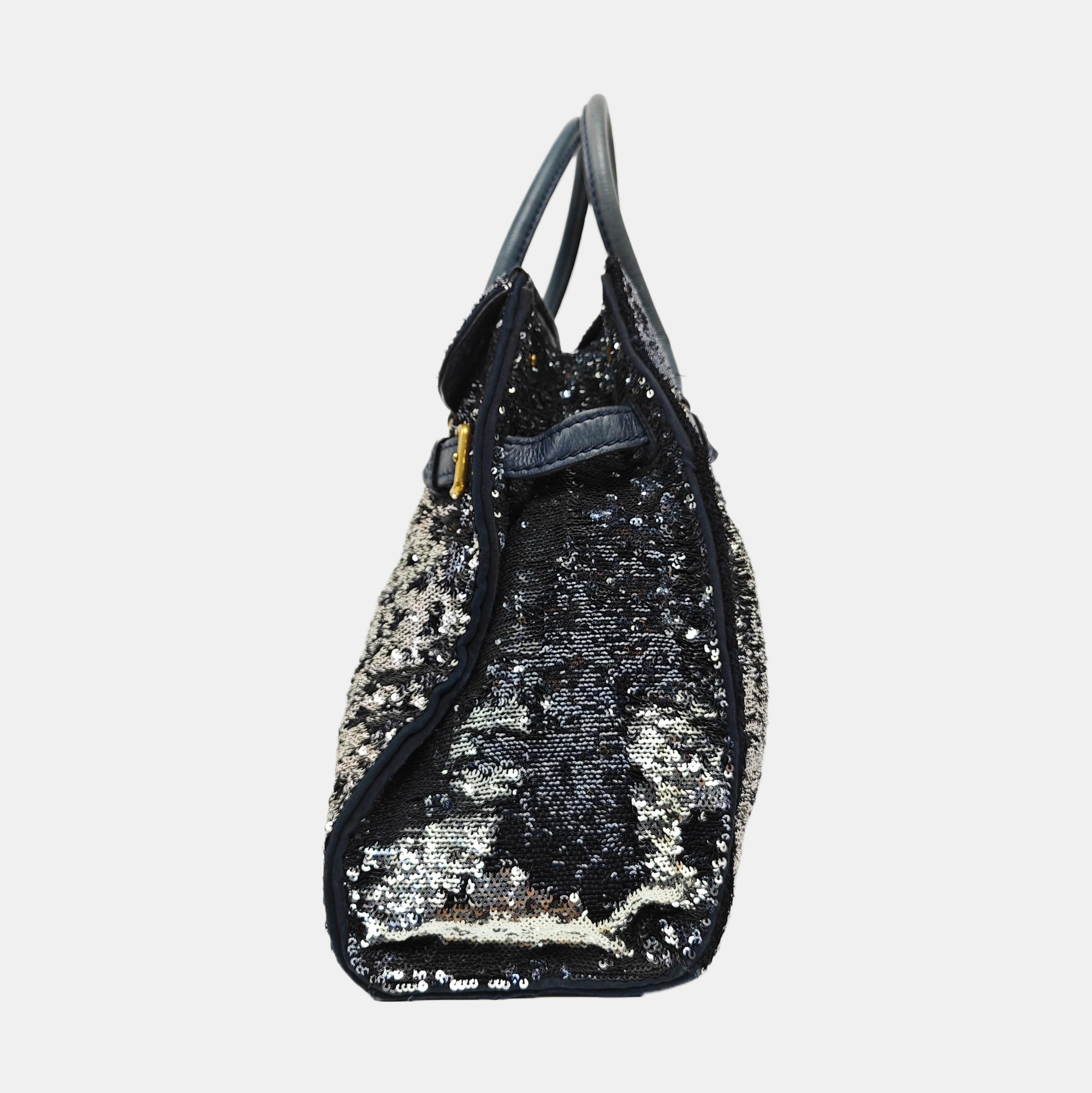 Sequins Tote Bag Blue
