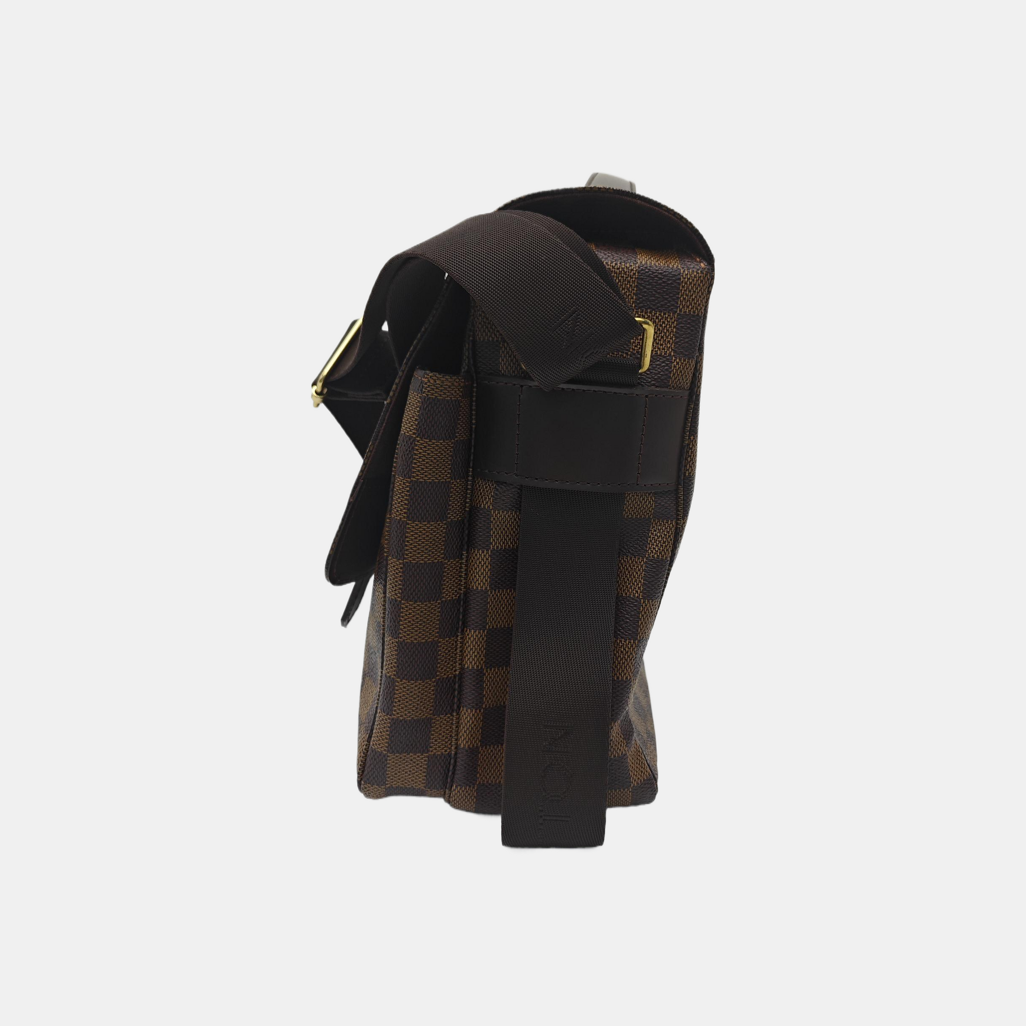 BROADWAY Damier Ebene Coated Canvas Brown