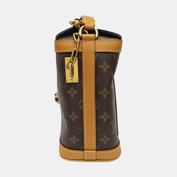MILK BOX Monogram Coated Canvas Brown
