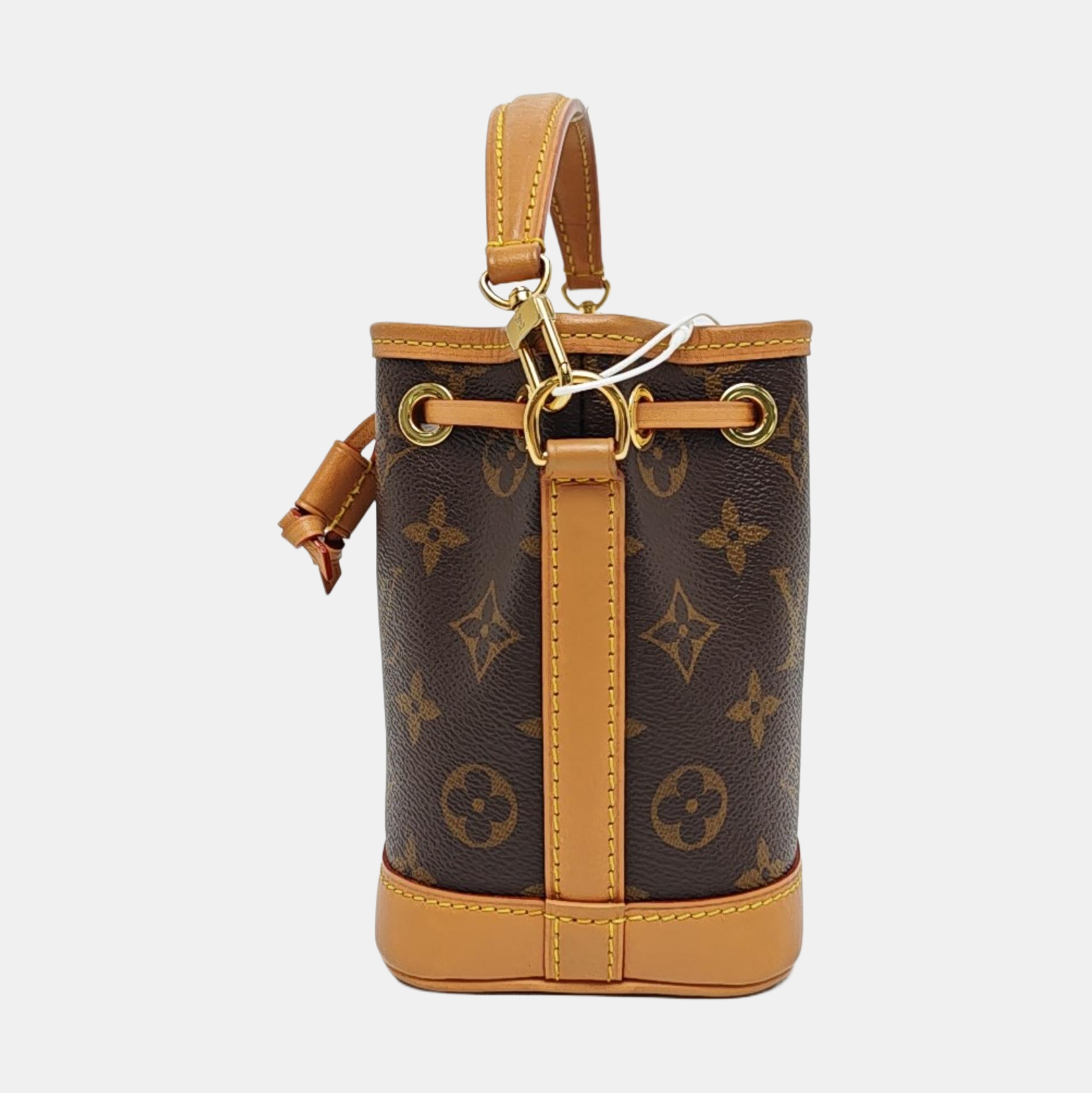 NOÉ Nano Monogram Coated Canvas Brown