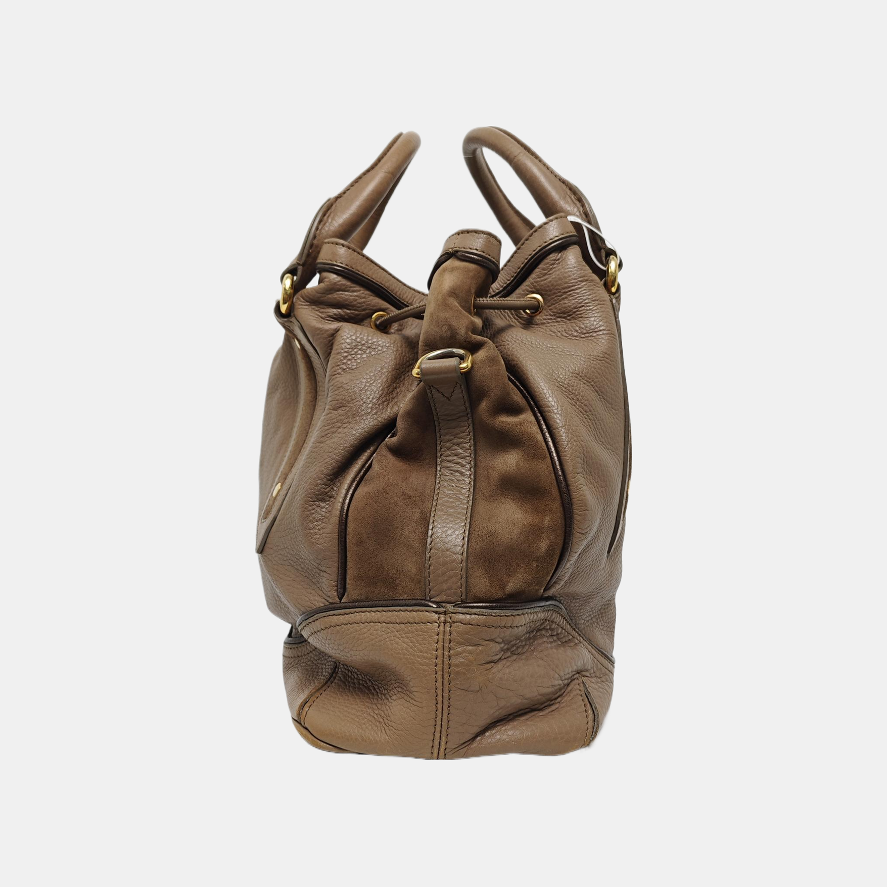 Calfskin Shoulder Bag Brown