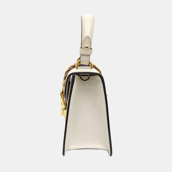 Sylvie Mini Calfskin White