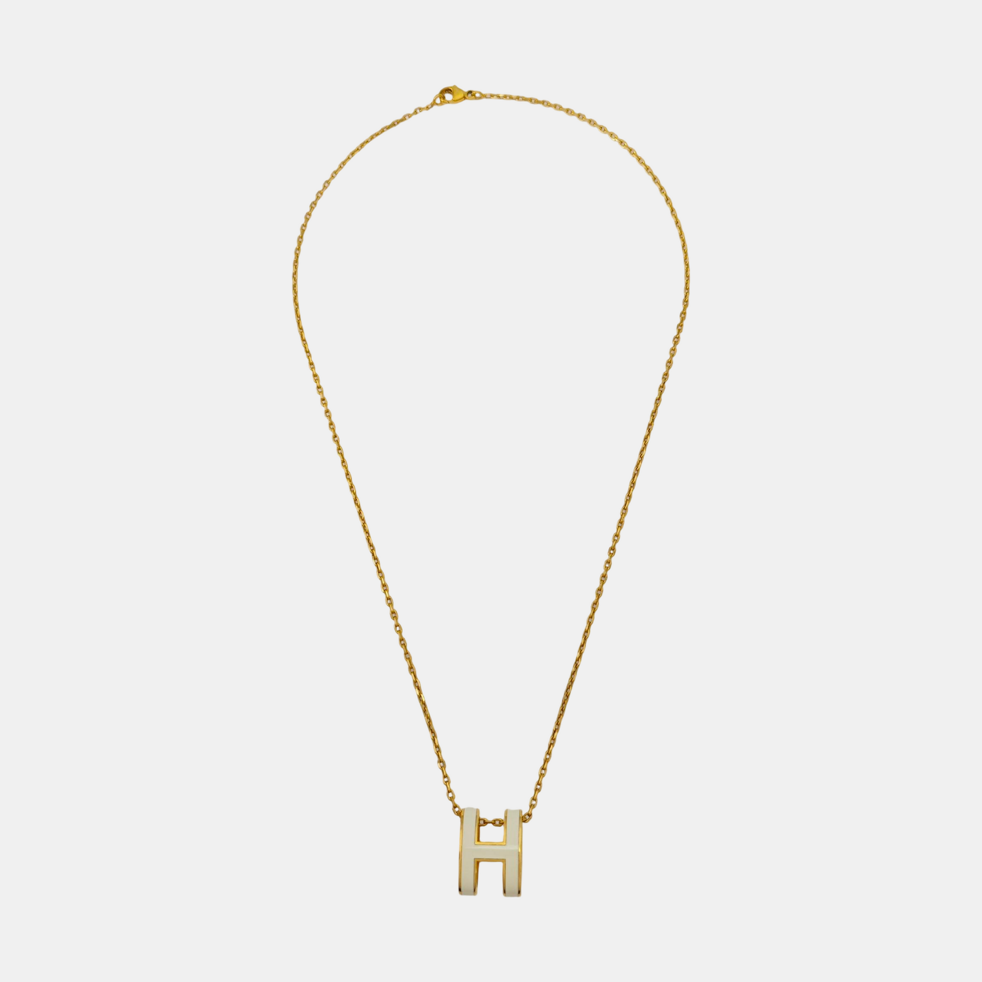 Pop H Metal Gold Necklace