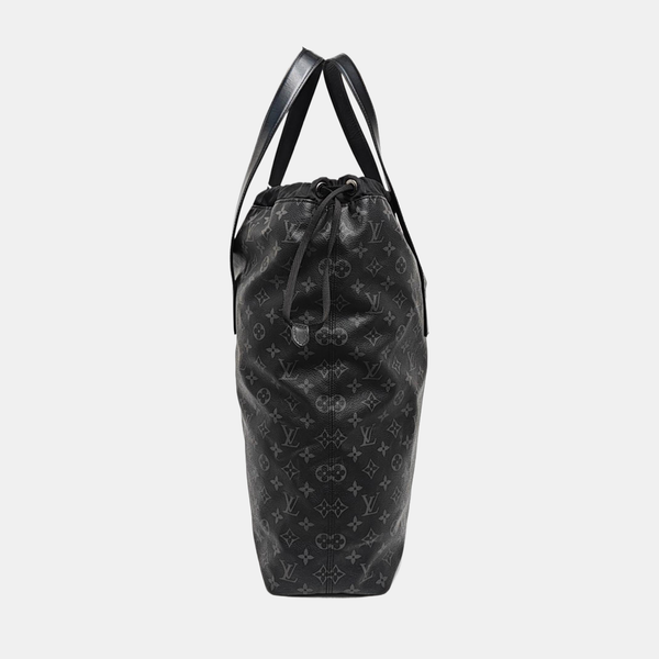 Monogram Coated Canvas Bucket Bag Black