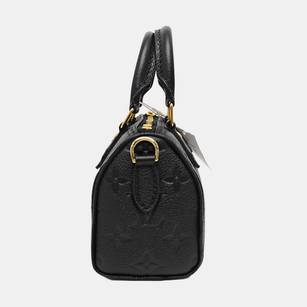 SPEEDY Nano Monogram Calfskin Black