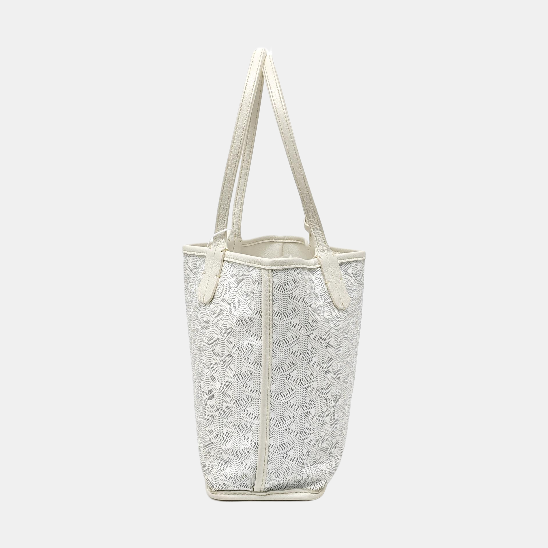 Anjou Mini Coated Canvas White