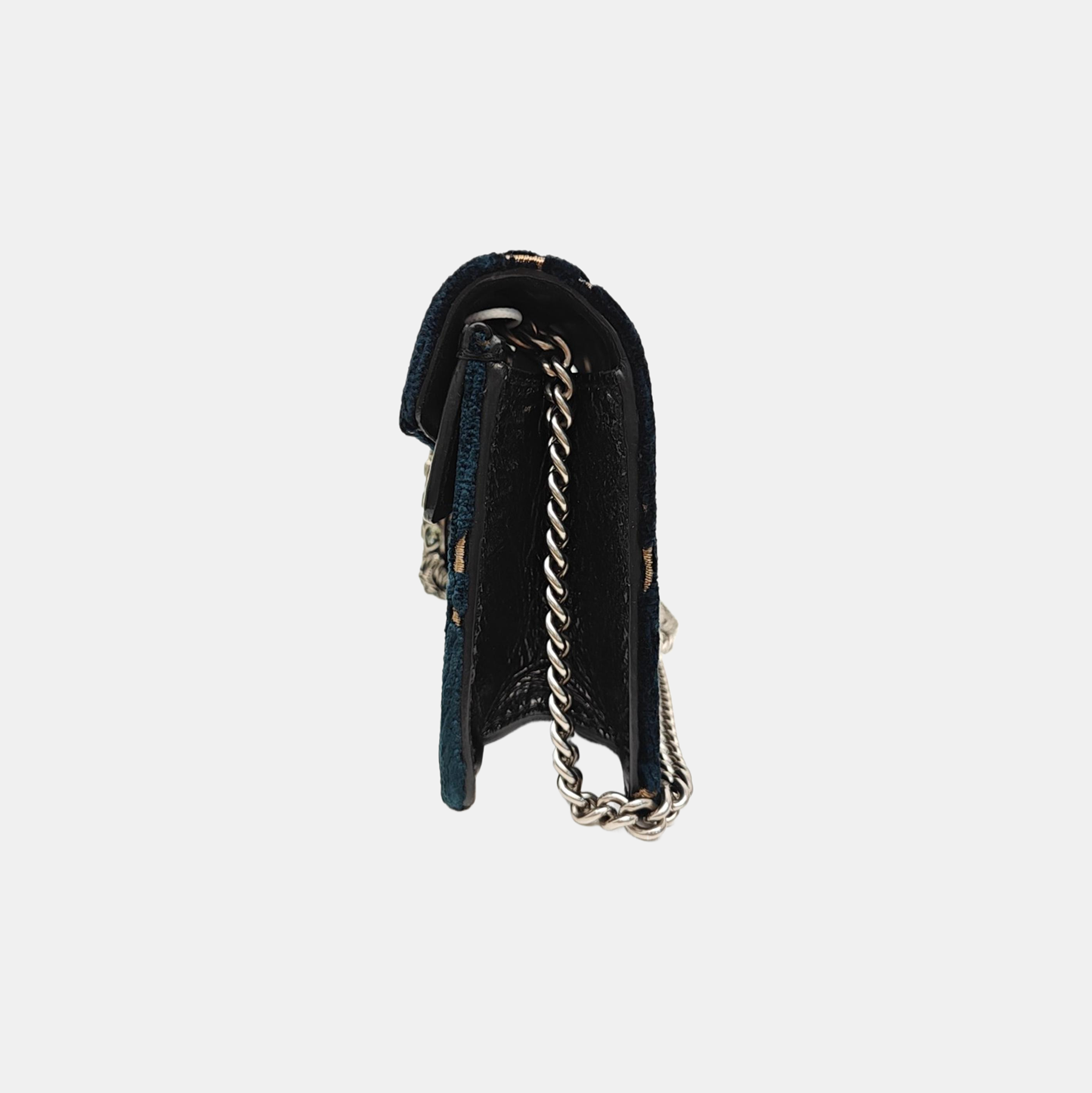 Dionysus Super Mini Monogram Velvet Blue