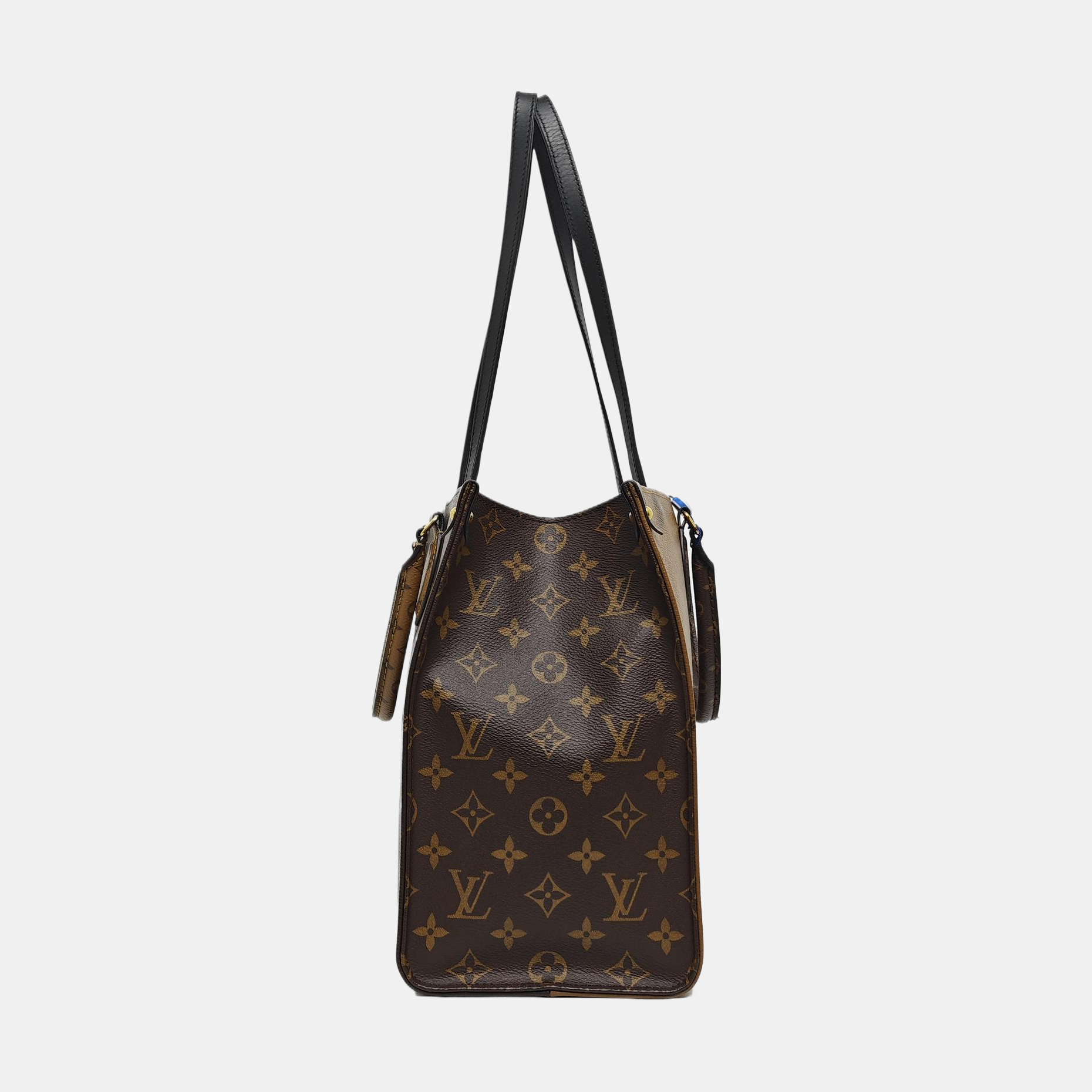 Authenticated pre-owned  ONTHEGO MM Monogram Coated Canvas Brown - Tote Bag at Looply