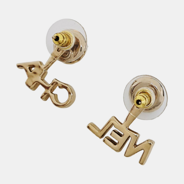 Metal Gold Stud Earrings