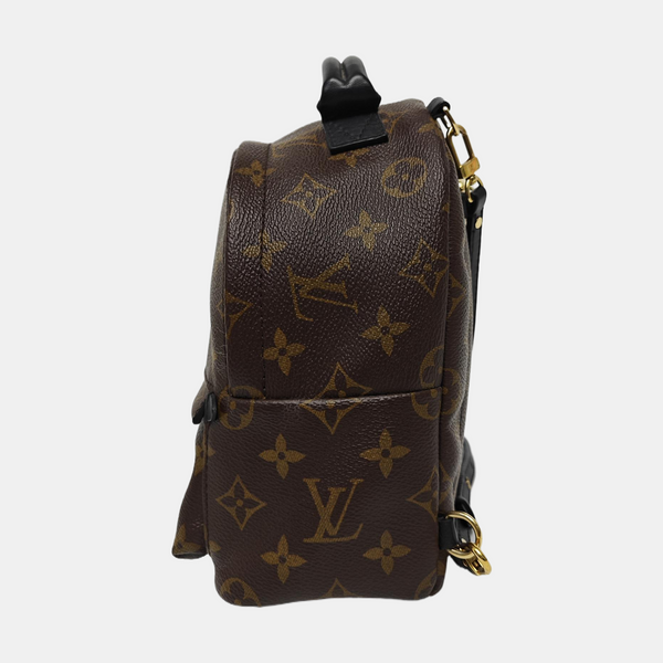 PALM SPRINGS Mini Monogram Coated Canvas Brown