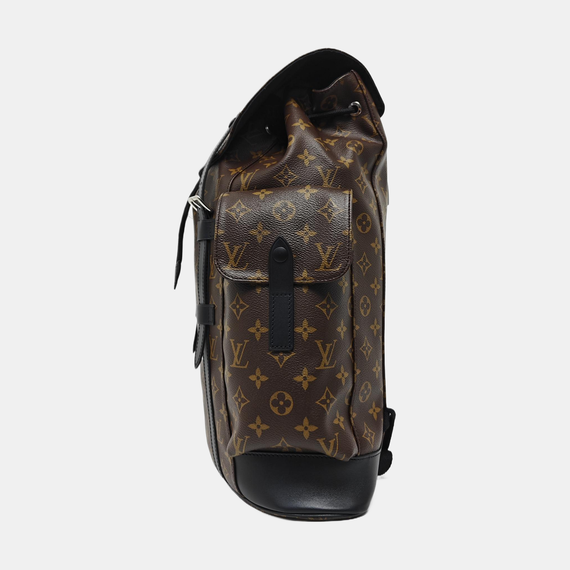 CHRISTOPHER MM Monogram Coated Canvas Brown