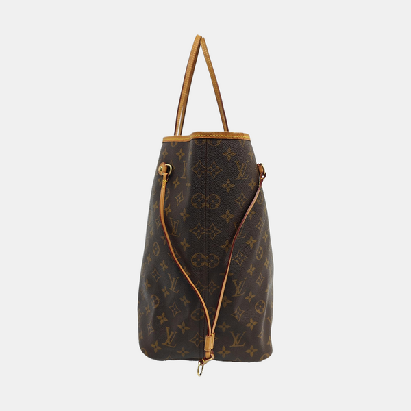 NEVERFULL GM Lona revestida Monogram Marrón