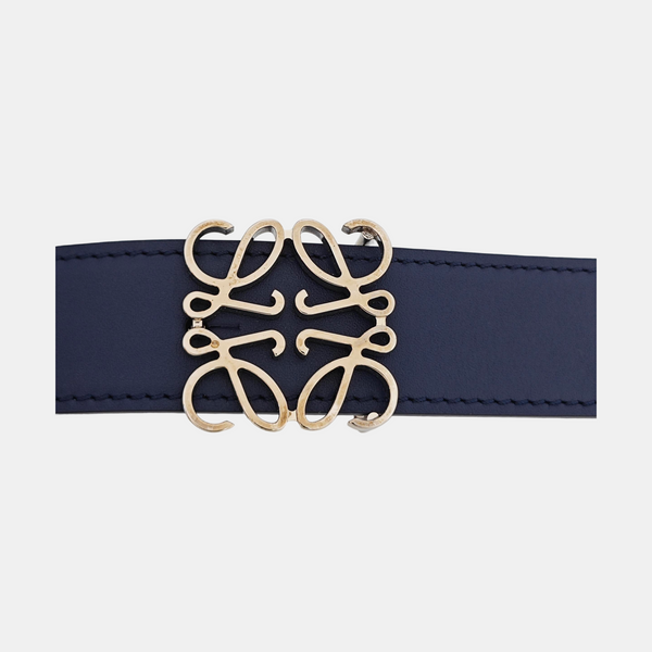 Leather Belt Blue