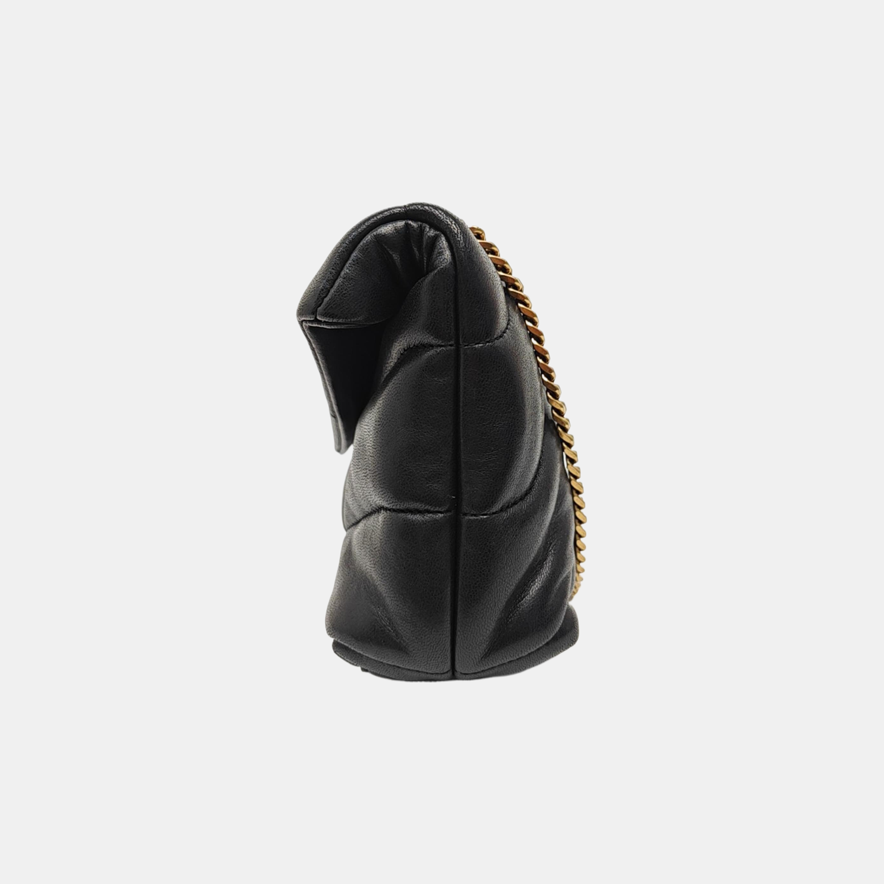 PUFFER Small Quilted Lambskin Black