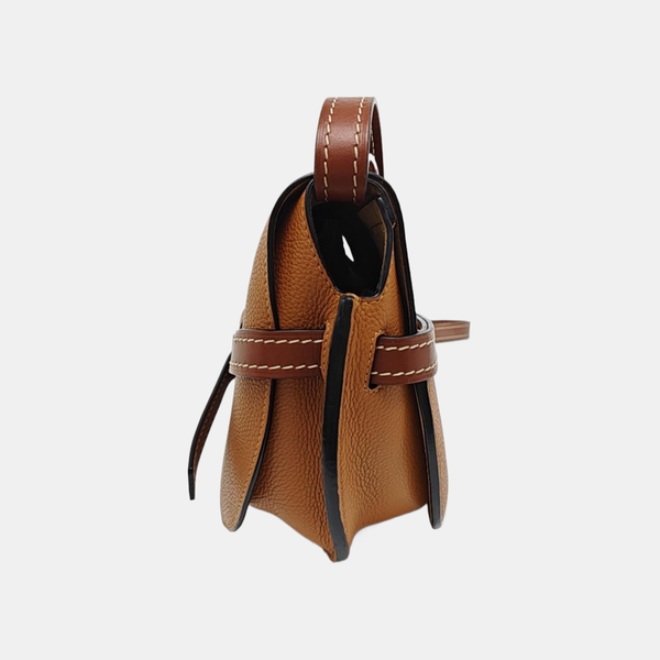 Gate Small Calfskin Brown