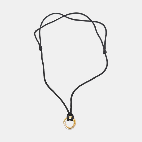 TRINITY Fabric Black Necklace