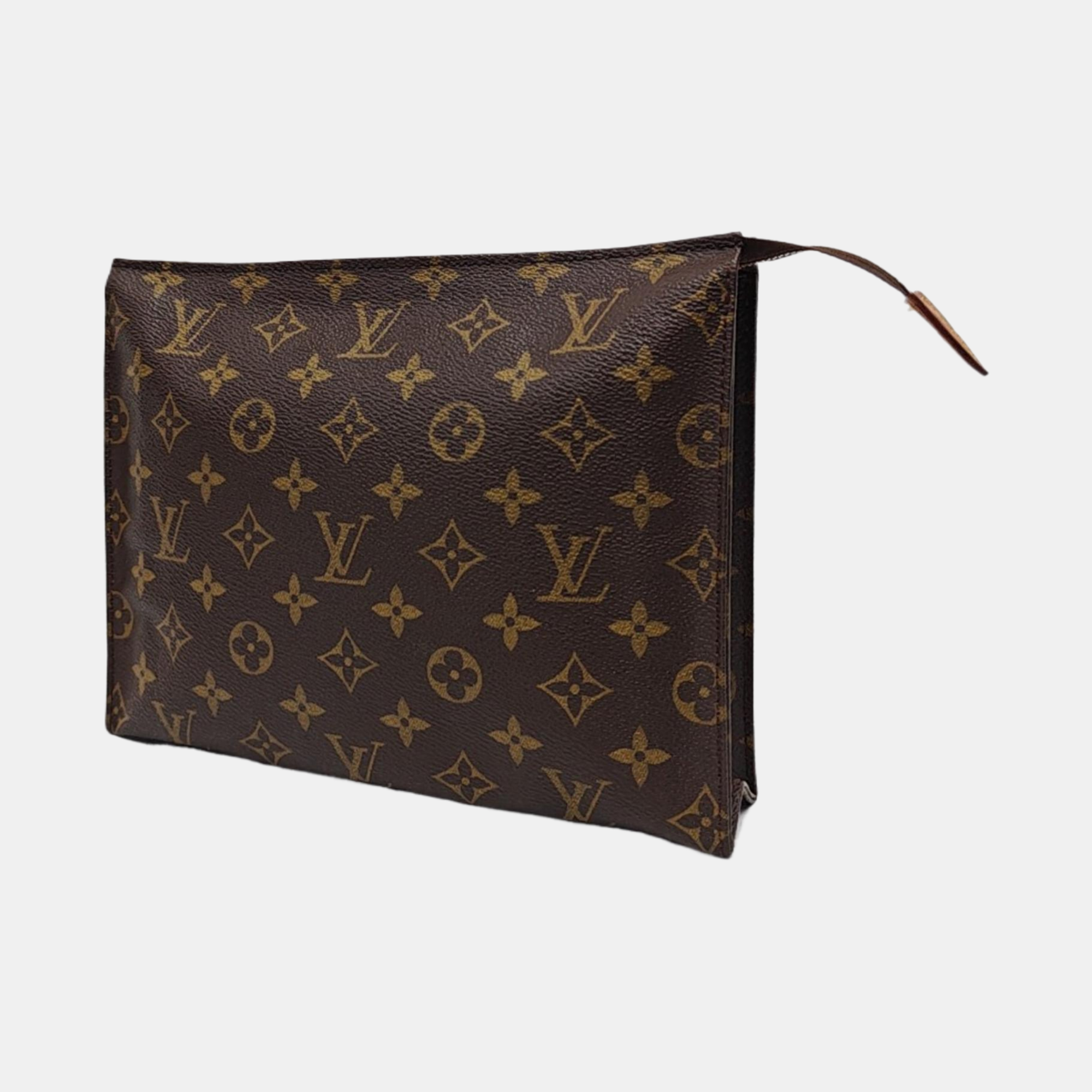 TOILET POCKET 26 Monogram Coated Canvas Brown