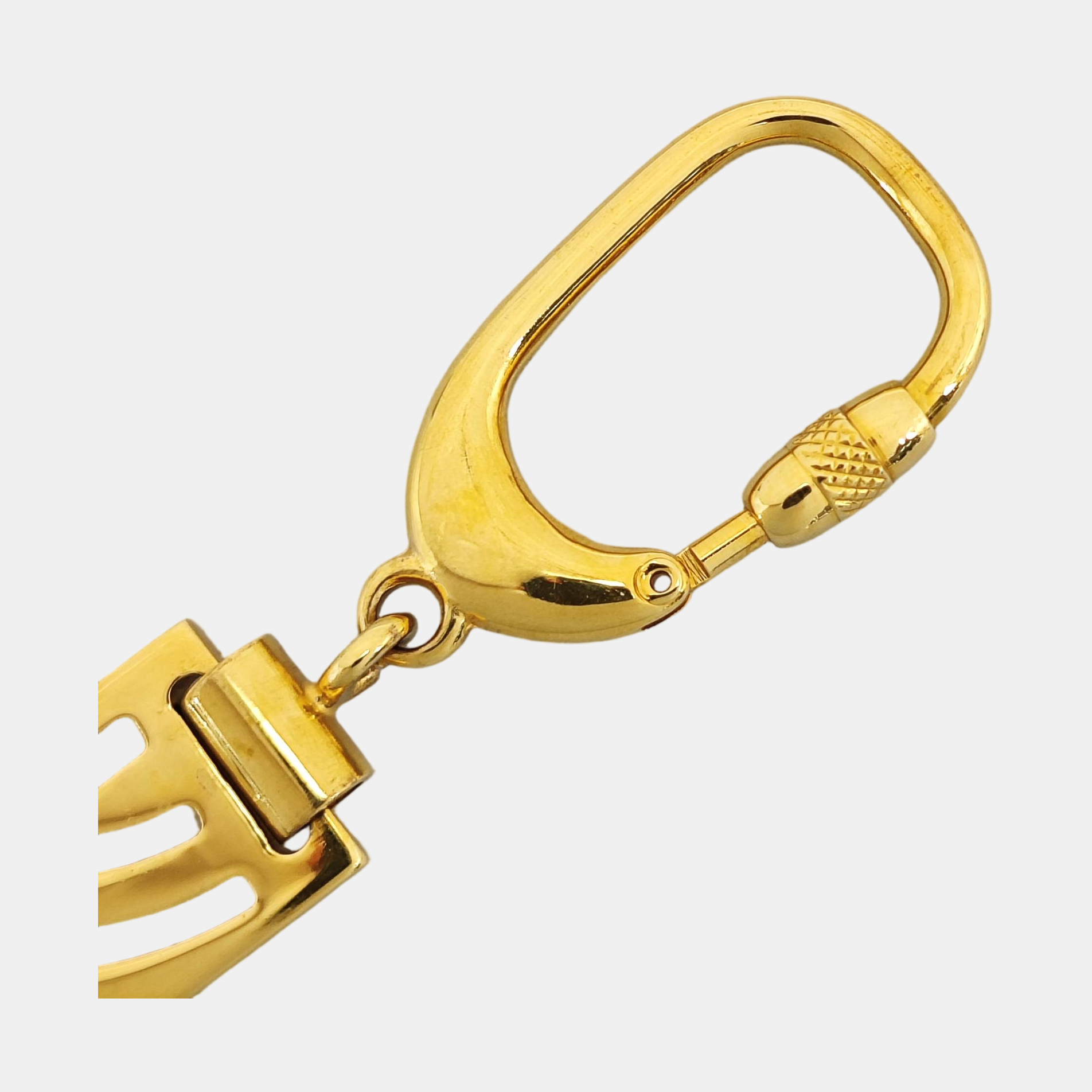 Metal Bag Charm Gold
