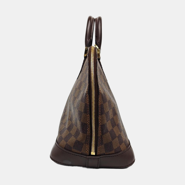 ALMA PM Damier Ebene Coated Canvas Brown