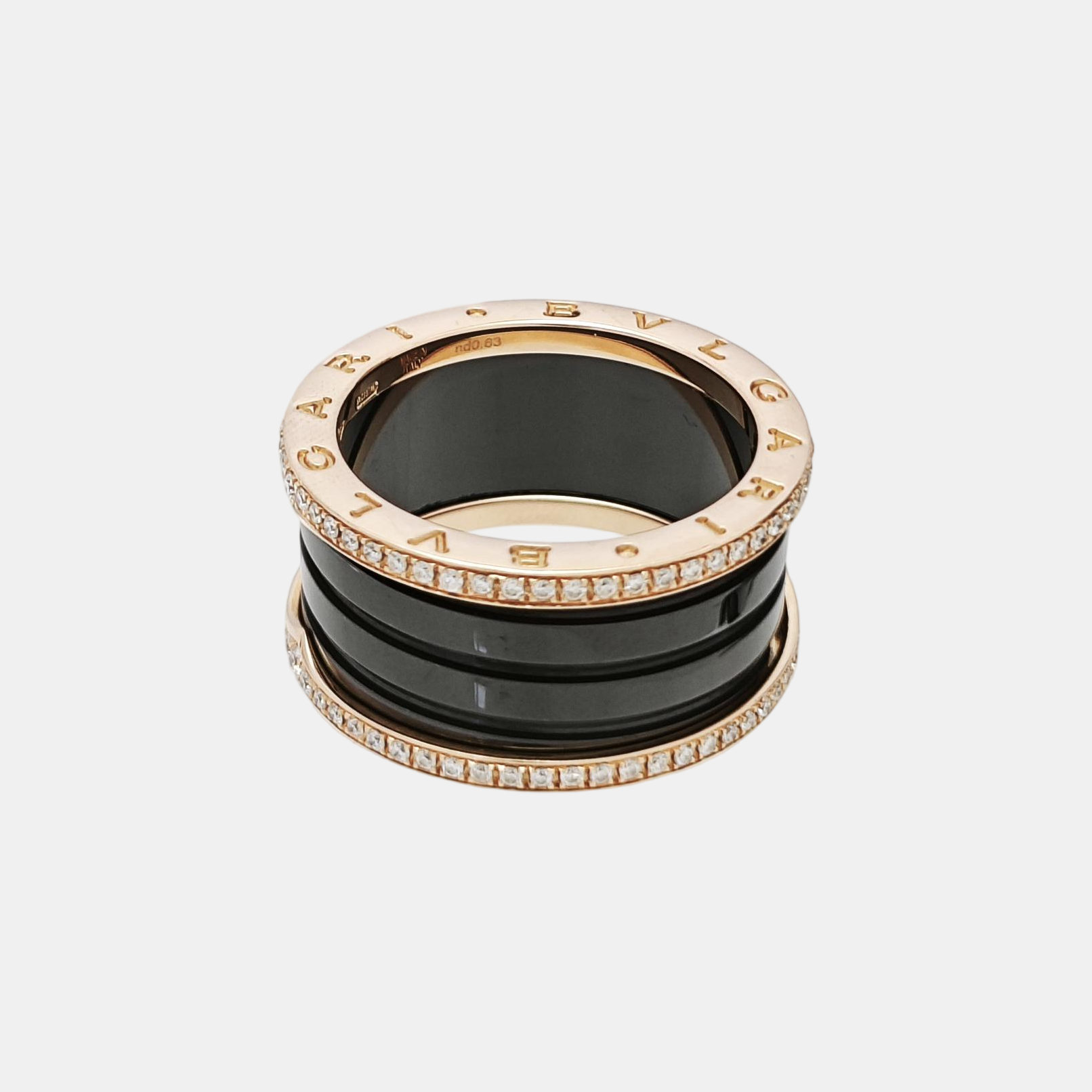 B.ZERO1 18k Rose Gold Ring EU 60