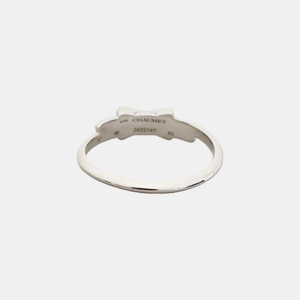 Jeux De Liens 18k White Gold Silver Ring EU 50