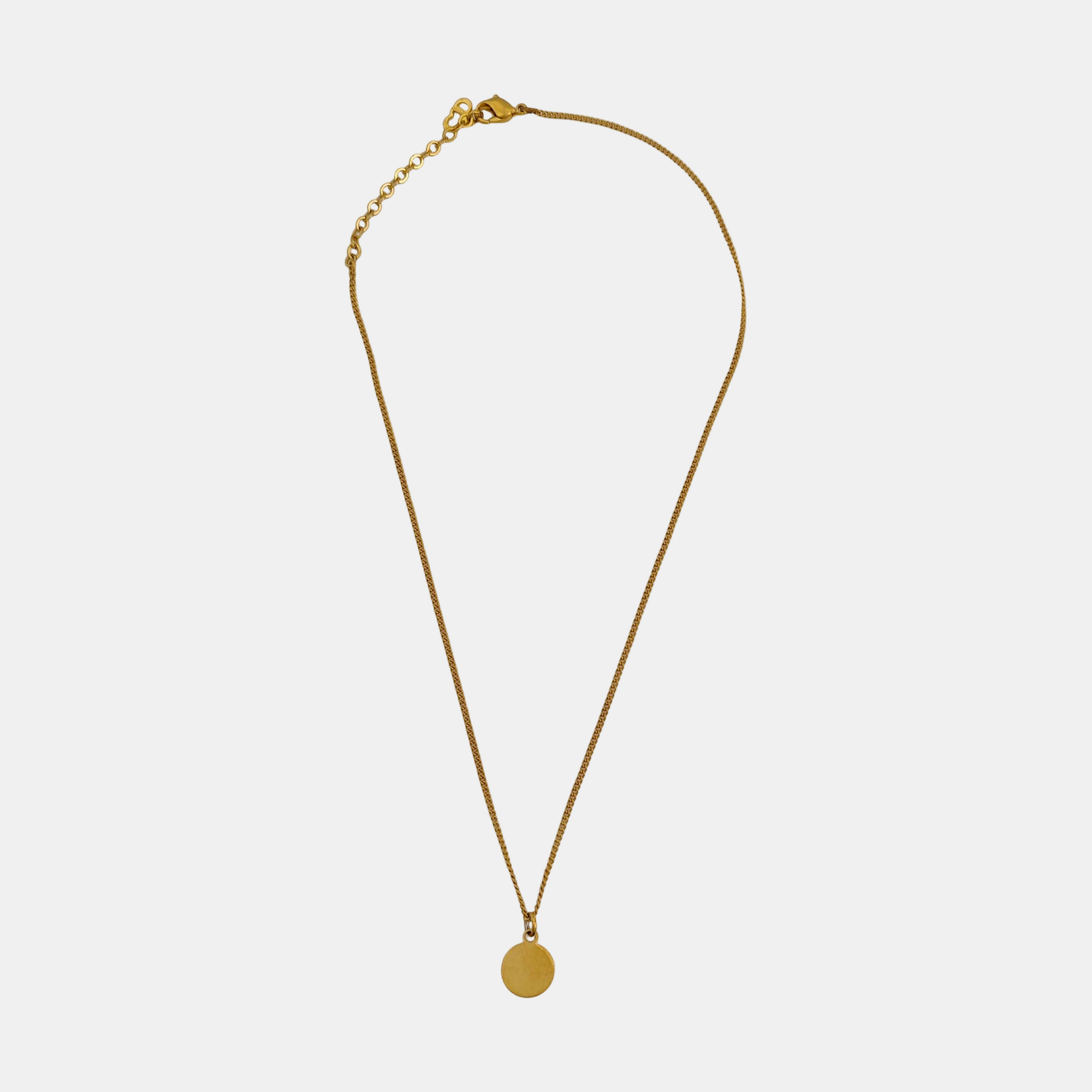 Dior Oblique Metal Gold Necklace