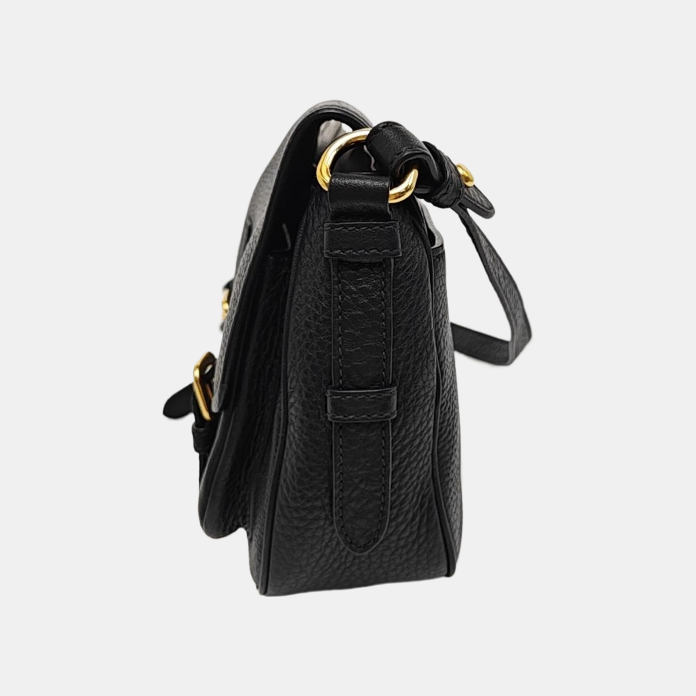 Calfskin Shoulder Bag Black